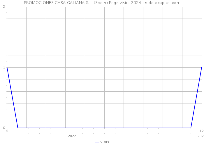 PROMOCIONES CASA GALIANA S.L. (Spain) Page visits 2024 