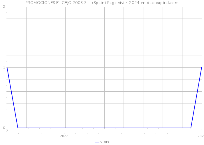 PROMOCIONES EL CEJO 2005 S.L. (Spain) Page visits 2024 