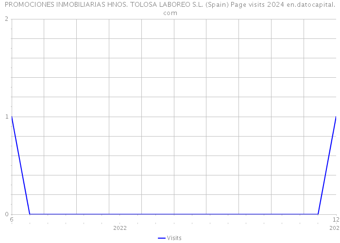 PROMOCIONES INMOBILIARIAS HNOS. TOLOSA LABOREO S.L. (Spain) Page visits 2024 