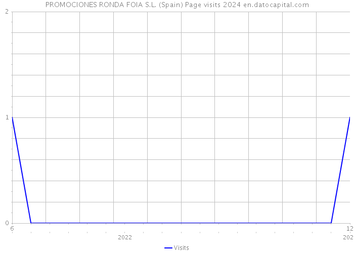 PROMOCIONES RONDA FOIA S.L. (Spain) Page visits 2024 