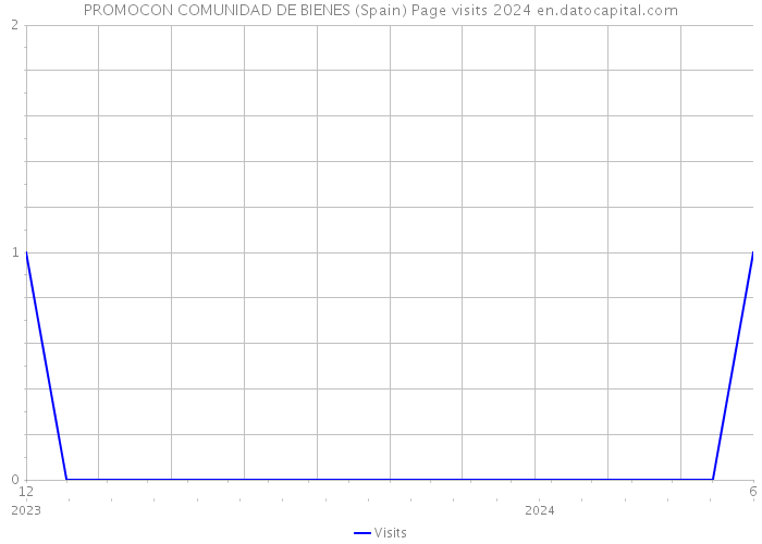 PROMOCON COMUNIDAD DE BIENES (Spain) Page visits 2024 