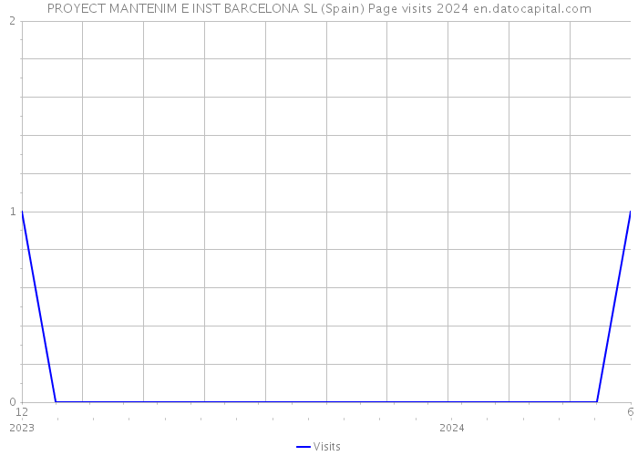 PROYECT MANTENIM E INST BARCELONA SL (Spain) Page visits 2024 