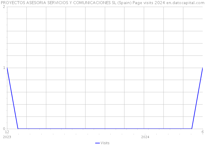 PROYECTOS ASESORIA SERVICIOS Y COMUNICACIONES SL (Spain) Page visits 2024 