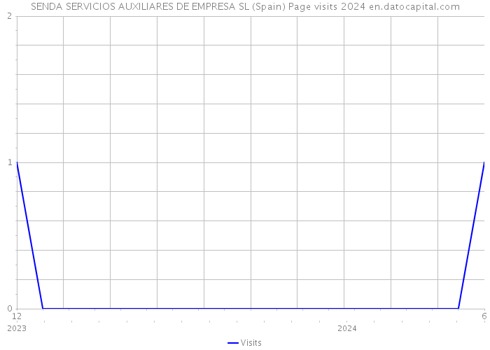 SENDA SERVICIOS AUXILIARES DE EMPRESA SL (Spain) Page visits 2024 