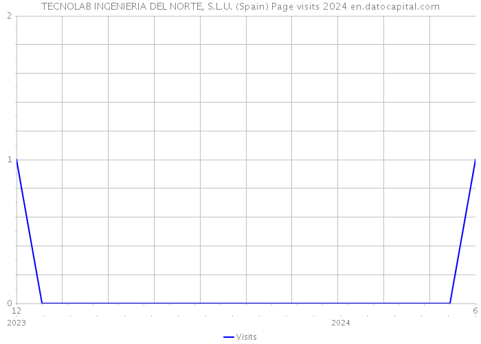 TECNOLAB INGENIERIA DEL NORTE, S.L.U. (Spain) Page visits 2024 