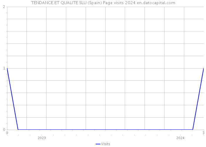 TENDANCE ET QUALITE SLU (Spain) Page visits 2024 