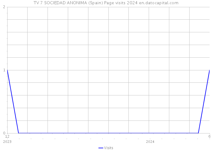 TV 7 SOCIEDAD ANONIMA (Spain) Page visits 2024 