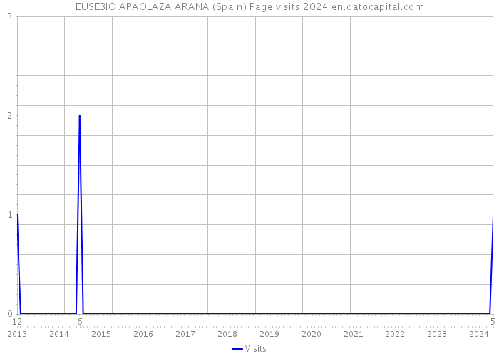 EUSEBIO APAOLAZA ARANA (Spain) Page visits 2024 