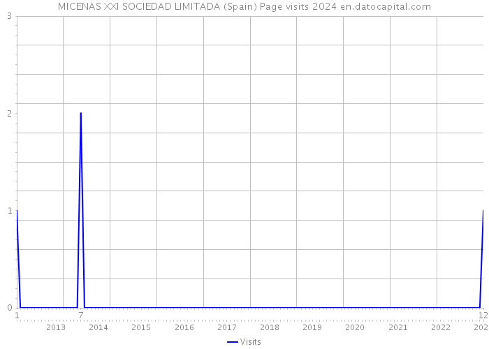 MICENAS XXI SOCIEDAD LIMITADA (Spain) Page visits 2024 