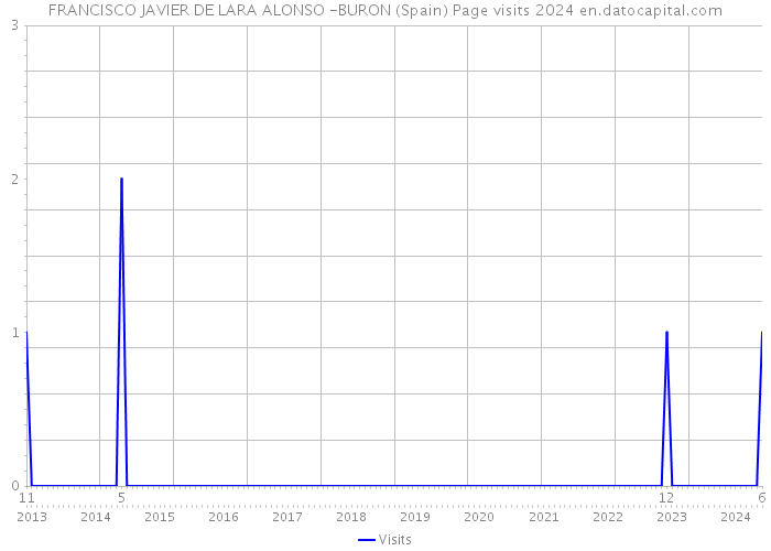 FRANCISCO JAVIER DE LARA ALONSO -BURON (Spain) Page visits 2024 