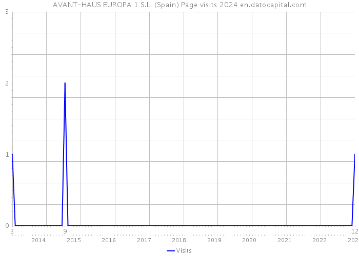AVANT-HAUS EUROPA 1 S.L. (Spain) Page visits 2024 