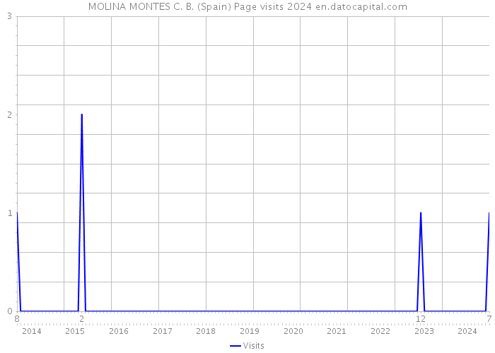 MOLINA MONTES C. B. (Spain) Page visits 2024 