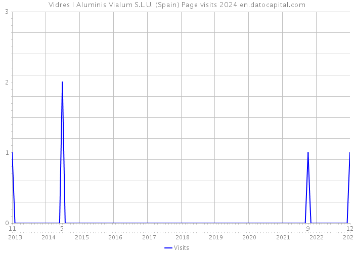 Vidres I Aluminis Vialum S.L.U. (Spain) Page visits 2024 