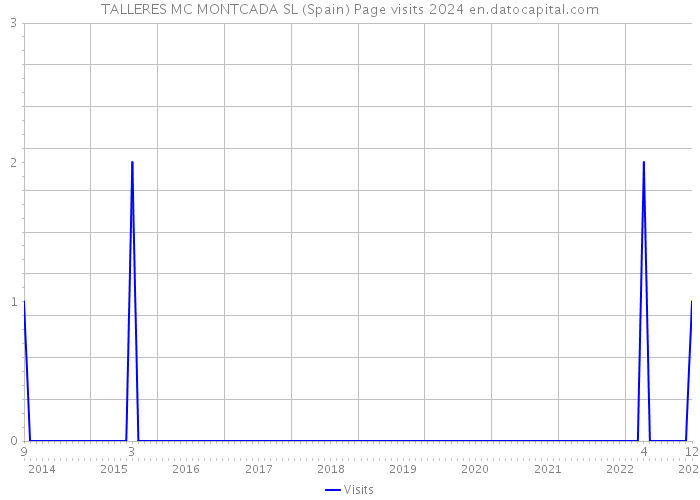 TALLERES MC MONTCADA SL (Spain) Page visits 2024 