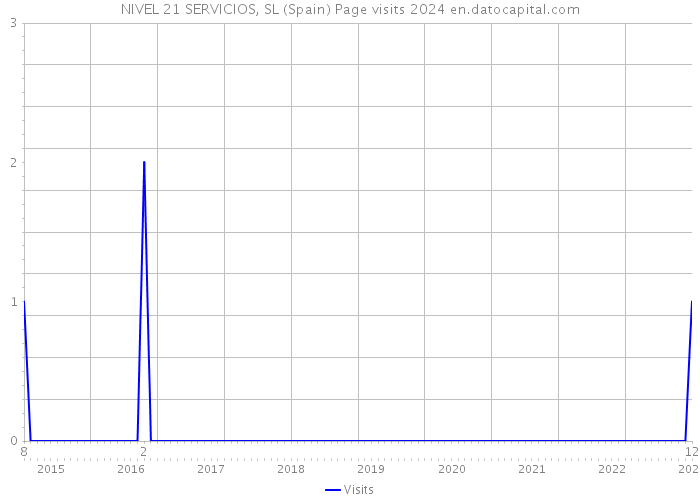 NIVEL 21 SERVICIOS, SL (Spain) Page visits 2024 