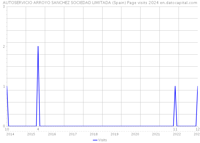 AUTOSERVICIO ARROYO SANCHEZ SOCIEDAD LIMITADA (Spain) Page visits 2024 