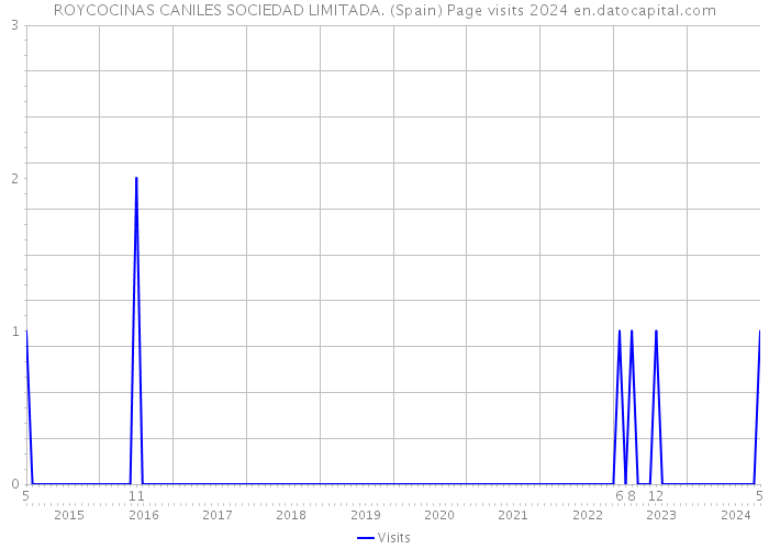 ROYCOCINAS CANILES SOCIEDAD LIMITADA. (Spain) Page visits 2024 
