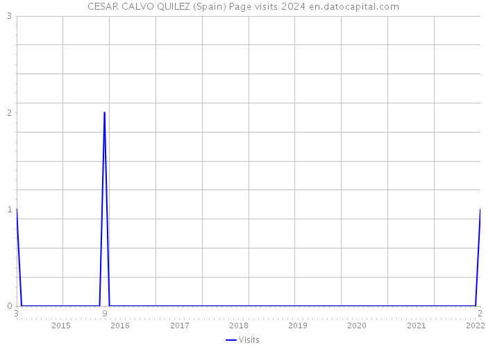 CESAR CALVO QUILEZ (Spain) Page visits 2024 
