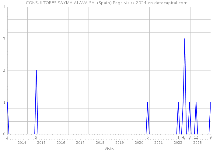 CONSULTORES SAYMA ALAVA SA. (Spain) Page visits 2024 