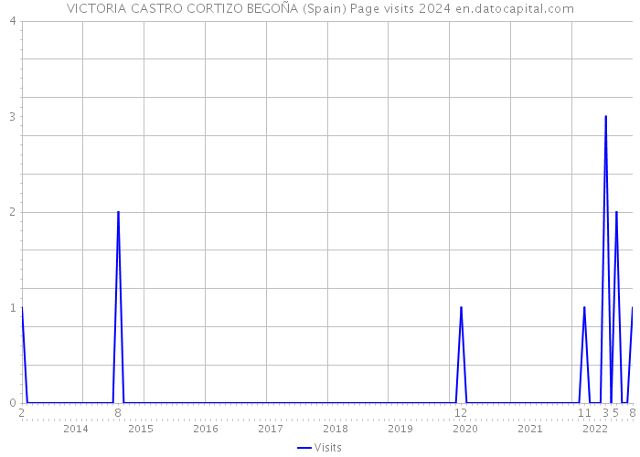 VICTORIA CASTRO CORTIZO BEGOÑA (Spain) Page visits 2024 