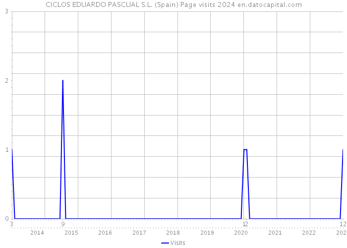 CICLOS EDUARDO PASCUAL S.L. (Spain) Page visits 2024 