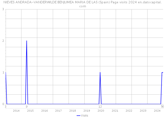 NIEVES ANDRADA-VANDERWILDE BENJUMEA MARIA DE LAS (Spain) Page visits 2024 