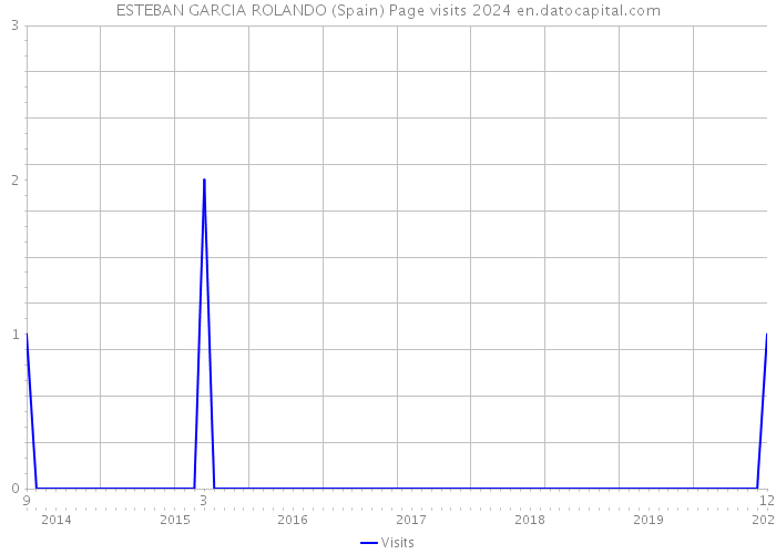 ESTEBAN GARCIA ROLANDO (Spain) Page visits 2024 