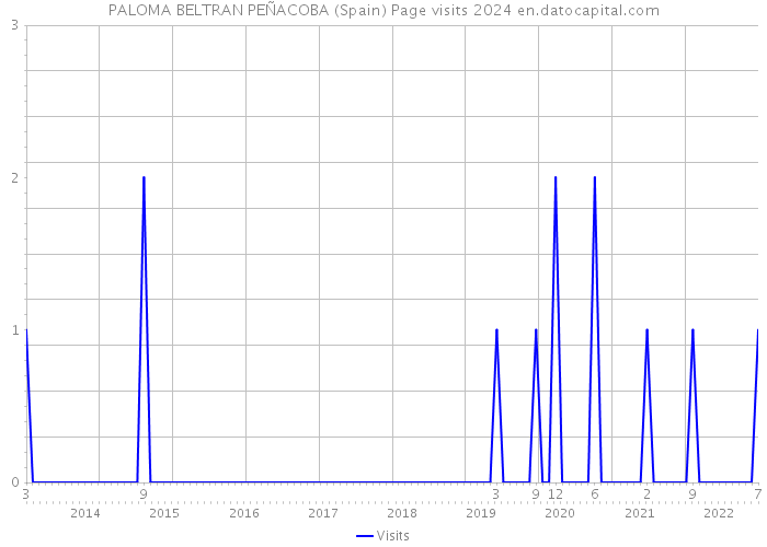 PALOMA BELTRAN PEÑACOBA (Spain) Page visits 2024 