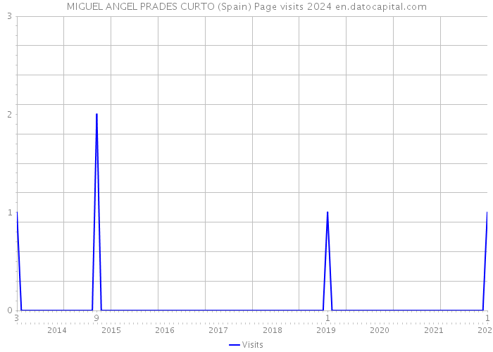 MIGUEL ANGEL PRADES CURTO (Spain) Page visits 2024 