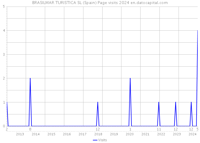 BRASILMAR TURISTICA SL (Spain) Page visits 2024 