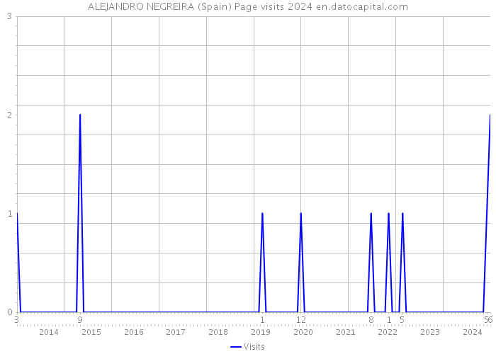 ALEJANDRO NEGREIRA (Spain) Page visits 2024 