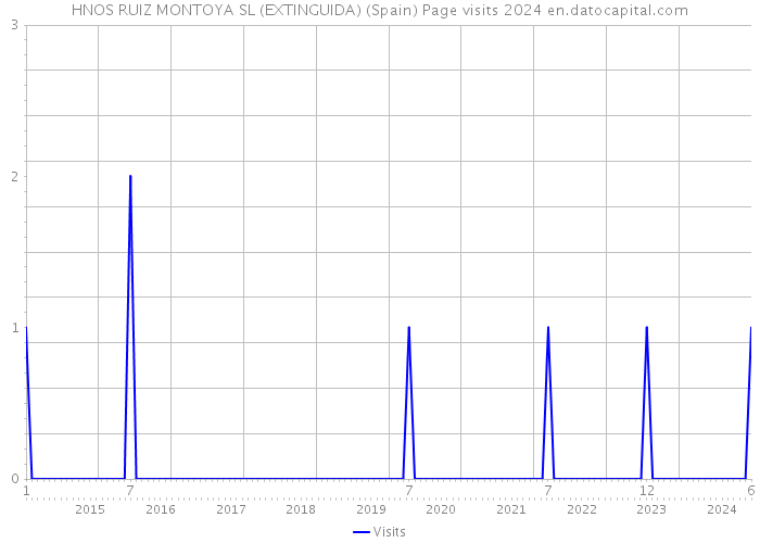 HNOS RUIZ MONTOYA SL (EXTINGUIDA) (Spain) Page visits 2024 