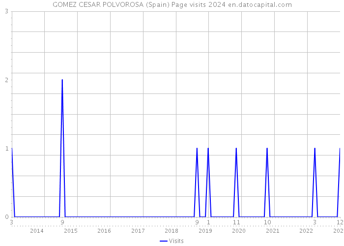 GOMEZ CESAR POLVOROSA (Spain) Page visits 2024 