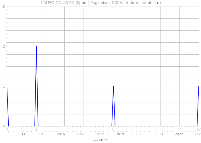 GRUPO GONVI SA (Spain) Page visits 2024 