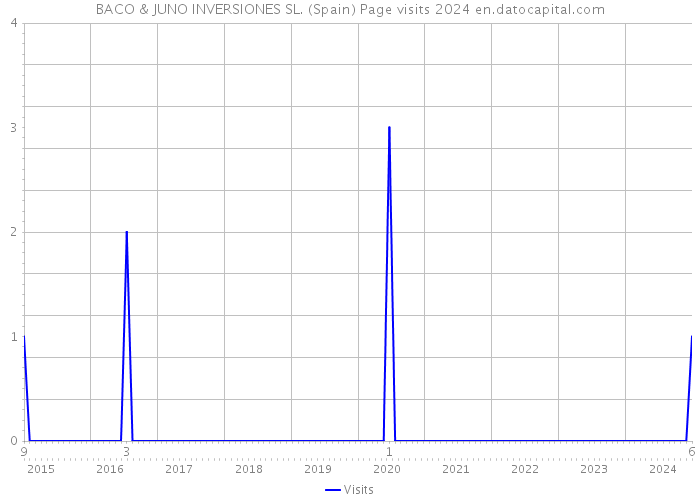 BACO & JUNO INVERSIONES SL. (Spain) Page visits 2024 