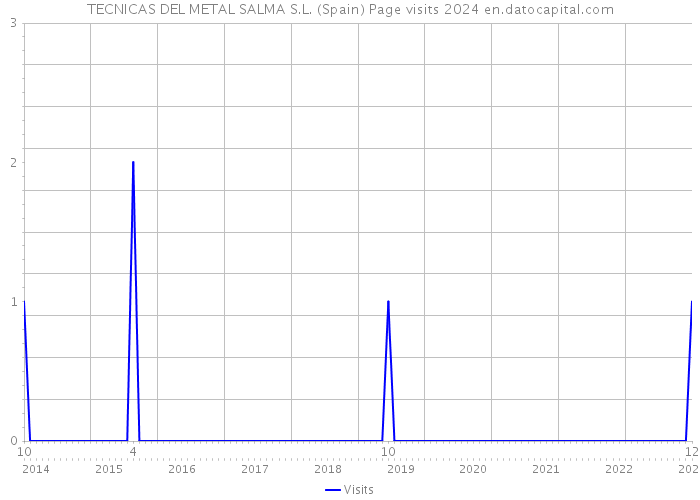 TECNICAS DEL METAL SALMA S.L. (Spain) Page visits 2024 