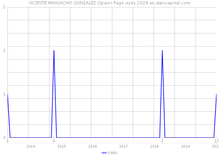 VICENTE MINGACHO GONZALEZ (Spain) Page visits 2024 