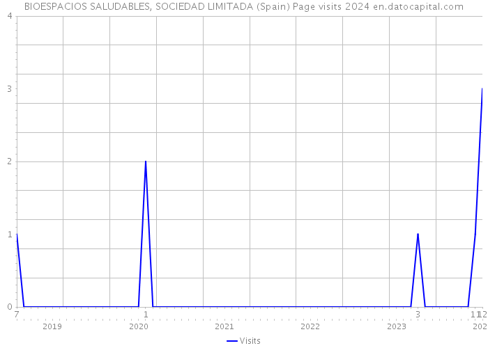 BIOESPACIOS SALUDABLES, SOCIEDAD LIMITADA (Spain) Page visits 2024 