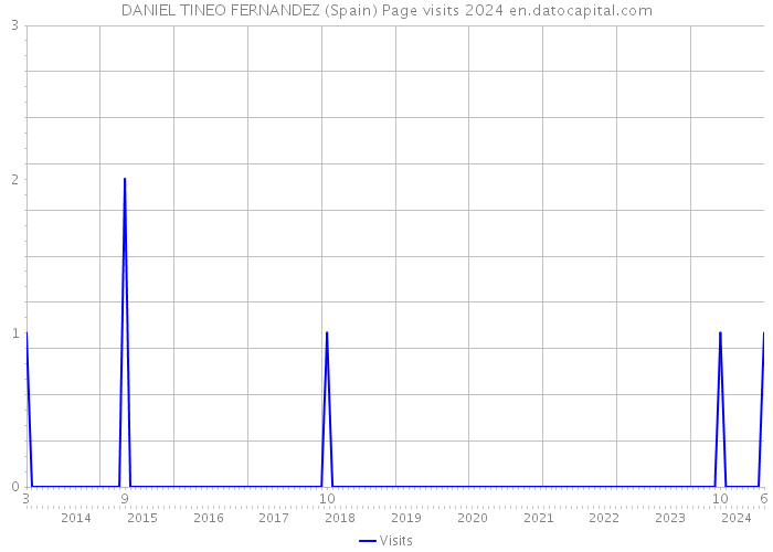 DANIEL TINEO FERNANDEZ (Spain) Page visits 2024 