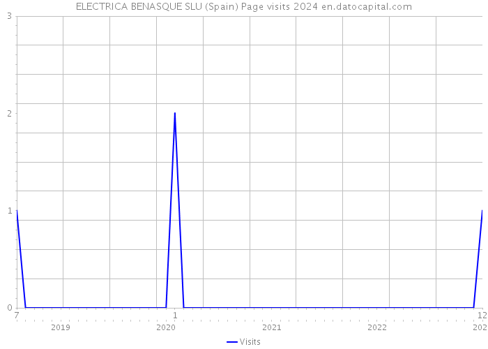 ELECTRICA BENASQUE SLU (Spain) Page visits 2024 