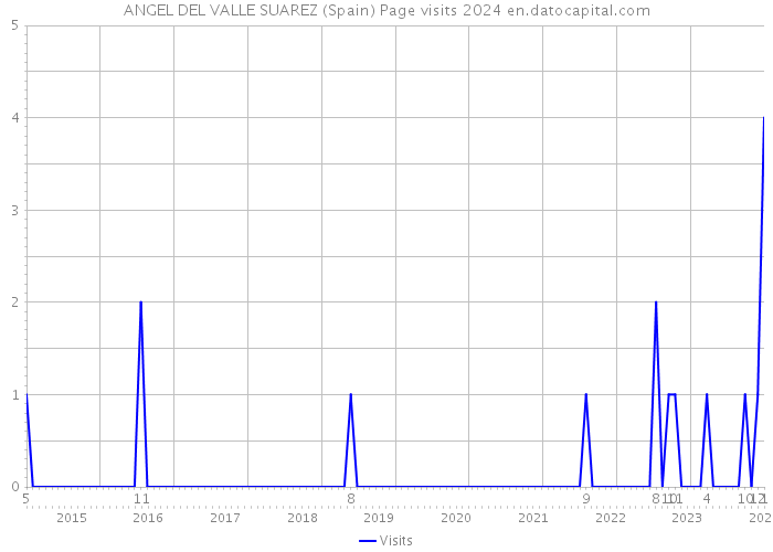 ANGEL DEL VALLE SUAREZ (Spain) Page visits 2024 