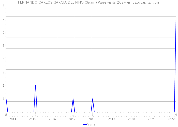 FERNANDO CARLOS GARCIA DEL PINO (Spain) Page visits 2024 