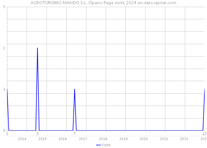 AGROTURISMO AMAIDO S.L. (Spain) Page visits 2024 