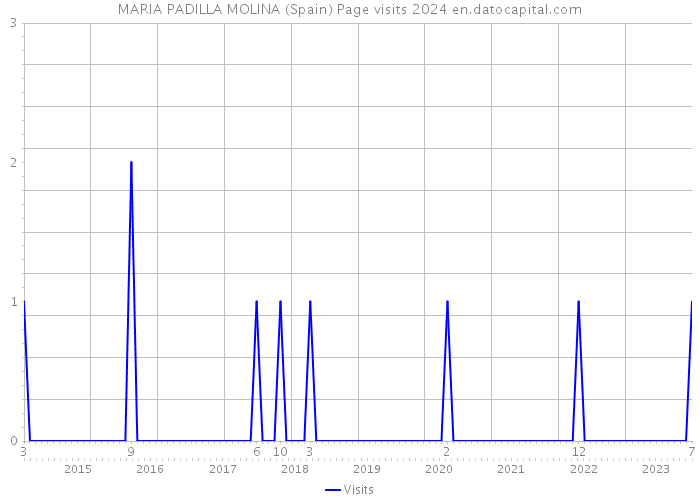 MARIA PADILLA MOLINA (Spain) Page visits 2024 