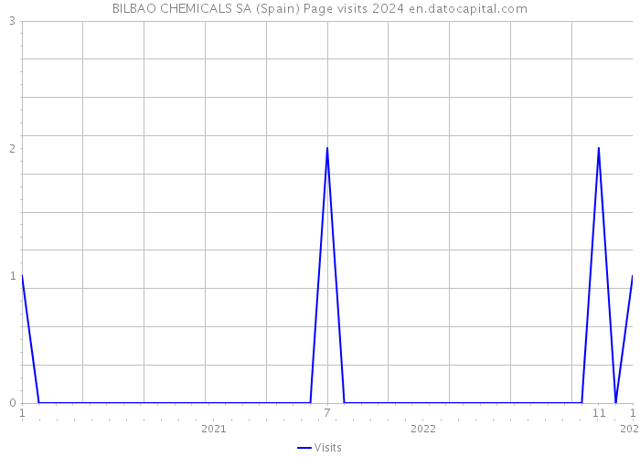 BILBAO CHEMICALS SA (Spain) Page visits 2024 