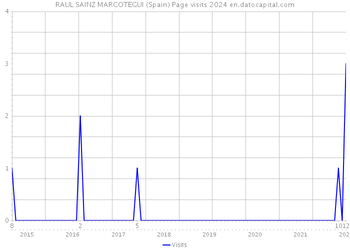 RAUL SAINZ MARCOTEGUI (Spain) Page visits 2024 