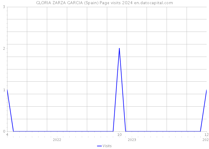GLORIA ZARZA GARCIA (Spain) Page visits 2024 