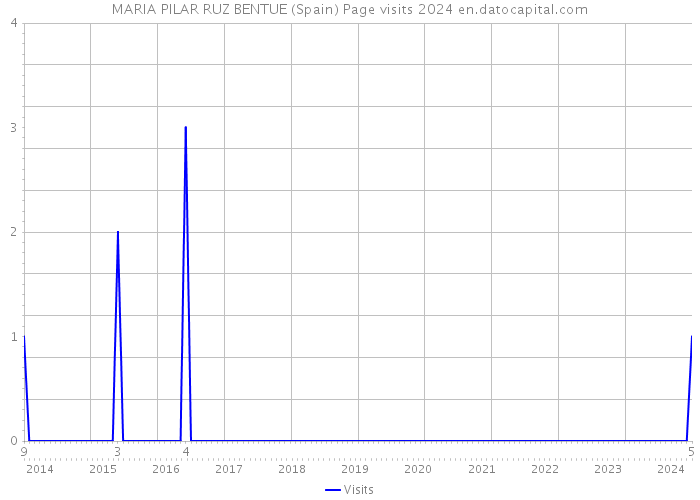 MARIA PILAR RUZ BENTUE (Spain) Page visits 2024 