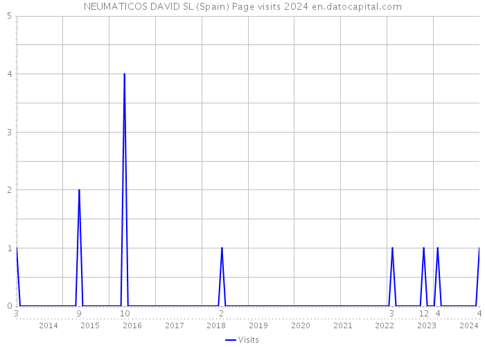 NEUMATICOS DAVID SL (Spain) Page visits 2024 