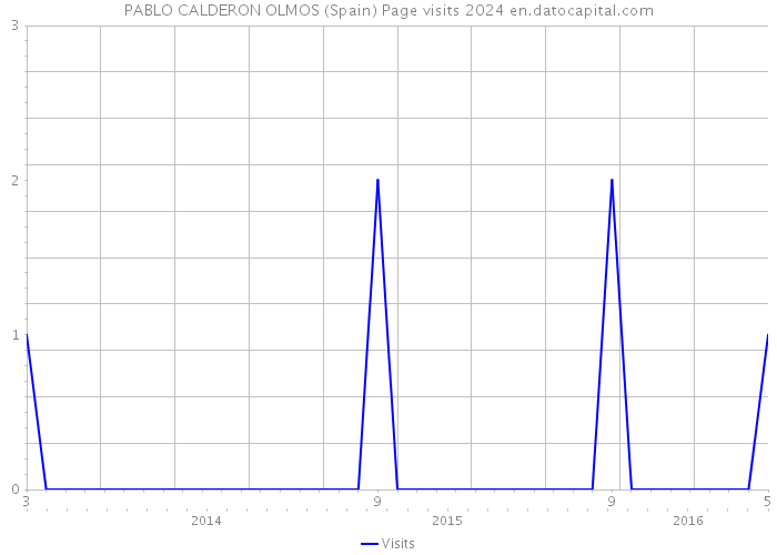 PABLO CALDERON OLMOS (Spain) Page visits 2024 